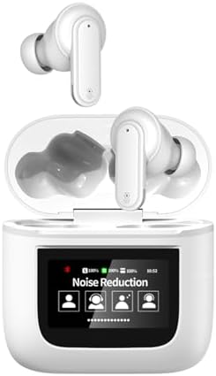 Transform Your Listening Experience with TWS Touch Screen Bluetooth Earbuds – Superior Active Noise Cancellation for Small Ears, Effortless Bluetooth 5.4 Connectivity, and Intuitive Touch Controls for i Phone & Android – Stylish, Lightweight Design for Ultimate Comfort on the Move