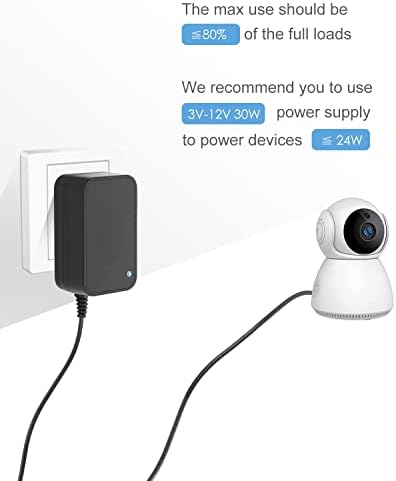 Ultimate 30 W Universal Power Adapter: Adjustable Voltage AC Adapter with 14 Interchangeable Tips and Built-in USB Port for Fast Charging – Perfect for LED Lights, CCTV Cameras, Guitar Pedals, GPS Devices, and More – 2.5 A Max Output with 4.9 FT Cord for Flexible Use and Convenience