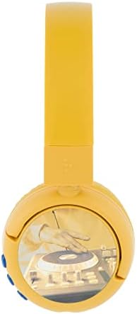 Kid-Safe Bluetooth Headphones in Vibrant Green – Buddy Phones POP for Young Listeners with Volume Limiting & Built-In Microphone – Portable & Foldable Design for Ultimate Comfort in Online Learning, Gaming, and Music Enjoyment – Compatible with i Phone, i Pad, Tablets, and PCs