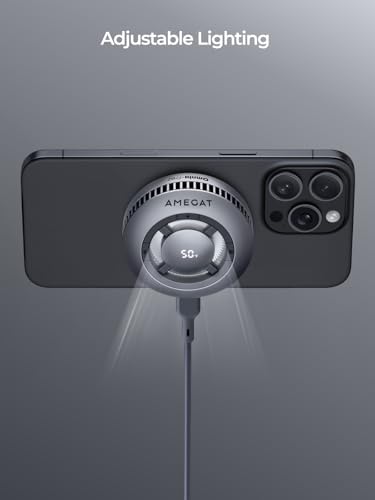 Ultra-Fast 15 W Qi2 Certified Wireless Charging Pad with Integrated Cooling System – Mag Safe Compatible Charger for i Phone 12 to 16 Series – Innovative Design for Gamers and Multitaskers – Efficient Power Delivery for Seamless Use