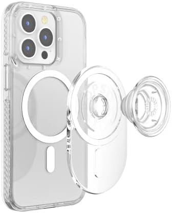 Mag Safe-Compatible Pop Grip with Wireless Charging – Gold Lutz | Enhanced Stability for One-Handed Use, Kickstand Functionality, and Secure Attachment for Ultimate Phone Protection