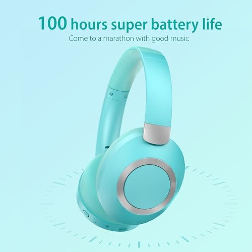 Unleash Extraordinary Sound with 100-Hour Playtime Active Noise Cancelling Bluetooth Headphones – Comfortable Over-Ear Design with Rich Deep Bass, Built-In Mic for Crystal Clear Calls, Swift Charging for On-the-Go Lifestyle, Perfect for Travel and Music Enthusiasts