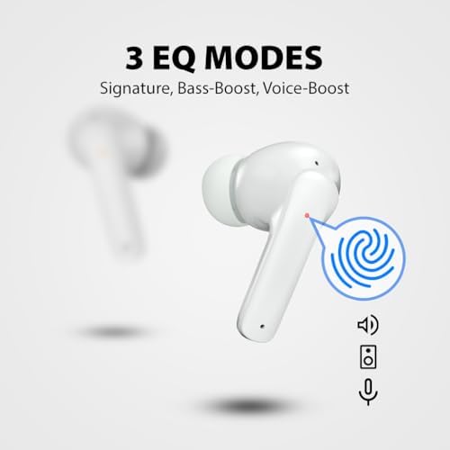 Clan K2 Bluetooth Earbuds for Kids – Safe Volume Limiting, Customizable Fit, and Low Latency for Gaming & Music – Stylish Wireless Earbuds in Blue for Ages 8-10, Enhanced Sound with 3 EQ Modes