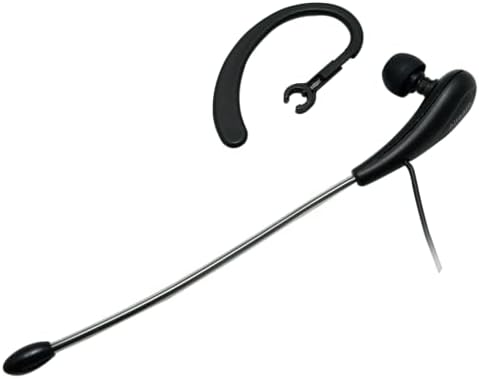 Professional Wired Mono Headset with Adjustable Earhook and Bendable Boom Mic – Superior Audio Clarity for Smartphones, Tablets, and PCs – Lightweight Design for All-Day Comfort and Enhanced Compatibility