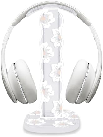 CamyCosy Headphone Holder for Desk, Gaming Headset & Earphone Stand with Tulip Flowers Pattern – Enhanced Compatibility and Speed