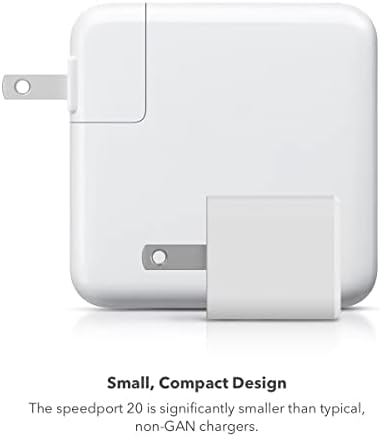 Mophie Speedport 20 W USB-C Fast Charger – Compact Ga N Technology Power Adapter for Mac Book Pro 13, i Phone 16/15/14 Pro, Galaxy S25/S24, Google Pixel 9 – Efficient and Lightweight Charging Solution for On-the-Go Professionals
