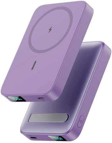 Advanced Magnetic Wireless Power Bank – 10800 m Ah Portable Charger with Foldable Stand, LED Battery Indicator, and 25 W Fast Charging for i Phone 16/15/14/13/12 Pro/Pro Max/Plus – Ultimate Compatibility and Convenience