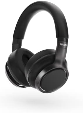 Philips H9505 Wireless Over-Ear Headphones – Premium Hybrid Active Noise Cancellation for Crystal-Clear Sound, Extended Battery Life, and Effortless Dual Bluetooth Connectivity – Perfect for Audiophiles and Everyday Use