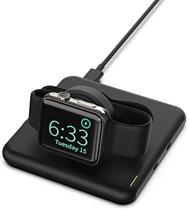 Modula5 Wireless Charging Pod for Smartwatches – RX-MP02 B | Rapid Qi-Enabled Charger for Apple Watch & Multi-Device Compatibility | Sleek, Portable Design with LED Indicators for Effortless Charging Experience