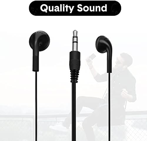 Konohan 150-Pack Individually Wrapped Wired Earbuds – Premium 3.5 mm Headphones for Classroom, Office, and Travel – Exceptional Hygiene and Sound Quality – Lightweight, Durable Design for Daily Use by Teachers and Professionals