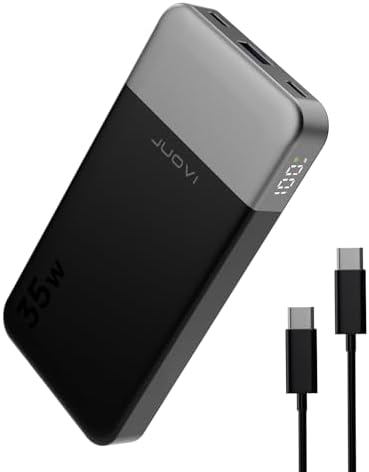 Compact 10000 m Ah Fast Charging Power Bank – 35 W Portable Charger with PD 3.0 & QC 4.0 – Lightweight Type-C & USB-A Compatible Battery Pack for i Phone, Samsung, i Pad – Ultimate Solution for On-the-Go Charging Efficiency