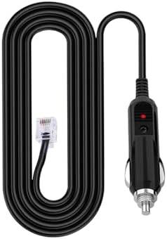High-Performance RJ11 Power Adapter for Escort Passport 9500 & Uniden R Series Radar Detectors – Fast Charging Car Charger with Ultimate Compatibility for Effortless Power Management on the Road