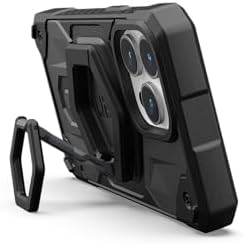 URBAN ARMOR GEAR UAG Magnetic Phone Ring Stand | Sleek Black Design for i Phone 16/15 & Galaxy S25/S24 | Mag Safe-Compatible 360° Adjustable Kickstand | Enhanced Security with Removable Metal Grip | Ultimate Convenience for Hands-Free Use and Stylish Protection
