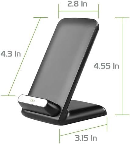 Ultra-Slim Wireless Charging Stand with Fast Charging Capability – Cellet’s Stylish Qi-Compatible Phone Holder for Seamless Home and Office Use, Effortlessly Portable Design for Convenient Charging and Hands-Free Viewing