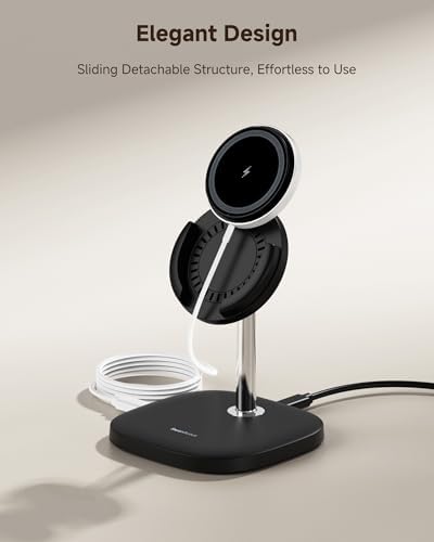 Revolutionary Magnetic Wireless Charger for Samsung S25/S24/S23/S22/S21 – Swift Detachable Charging Stand with Mag Safe Compatibility for Effortless Power and Versatile Viewing Solutions
