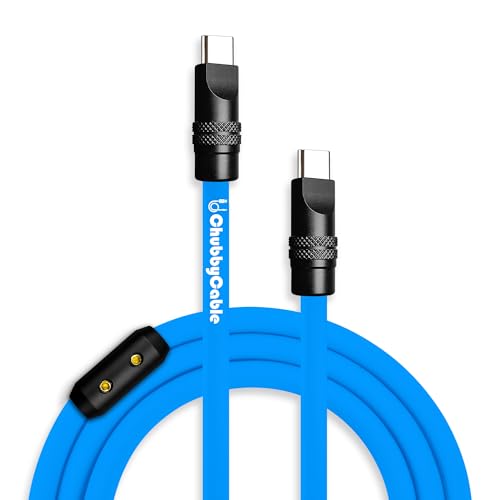 chubbycable Black Chubby Pro – Samurai Cable 240W USB-C Cable Silicone Fast Charging Type C Charger Cord, Rose Red, USB-A to Type-C, 6.6FT – Enhanced Compatibility and Speed