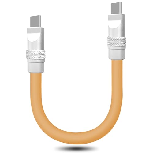 Ultra-Compact 240 W USB C Charging Cable – Sleek 4-Inch Power Bank Connector for i Phone 15/16 & Samsung Galaxy – Durable Tangle-Free Design for Effortless Portability – Essential Travel Accessory for Fast On-the-Go Charging Needs