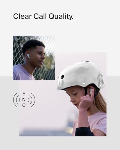Belkin Sound Form Nano 2 Kids Bluetooth Earbuds – Safe Listening at 85 d B, 28-Hour Playtime, IPX5 Water-Resistant Design, Built-in Microphone for Clear Communication – Perfect for i Phone, i Pad, Galaxy – Stylish and Durable Pink Earbuds for Young Music Lovers