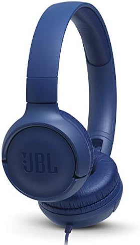 JBL Tune 500 Wired On-Ear Headphones – Lightweight, Portable Design with Pure Bass Audio for Optimal Sound Quality, Tangle-Free Cable for Easy Storage, One-Button Mic for Effortless Hands-Free Calling & Voice Activation – Perfect for Daily Use and Travel (Black)