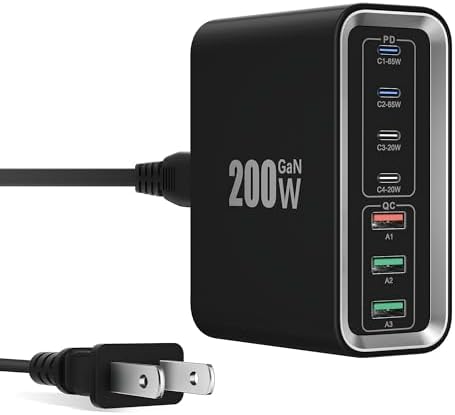 40 W Dual PD Fast Charging 4-Port USB C Charger Block Duo – Universal Compatibility for i Phone 16-11 Pro Max & Samsung Devices – Efficient Multi-Device Power Adapter for Home, Office, and Travel Use