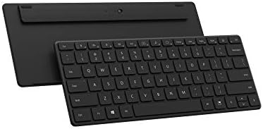 Microsoft Designer Compact Wireless Bluetooth Keyboard – Sleek Matte Black Ergonomic Design for PC & Mac – Enhanced Typing Speed & Portability for Professionals & Casual Users