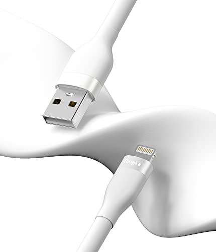 Elevate Your Charging Experience with the Ringke 6.6 FT USB to Lightning Pastel Charger Cable – Purple | Fast Charging & Enhanced Durability for i Phone, i Pad, Air Pods | Tangle-Free Design for Effortless Connectivity in Style