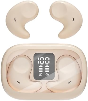 Invisible Comfort Wireless Sleep Earbuds for Side Sleepers – 58-Hour Noise-Cancelling Bliss with Crisp Call Clarity in Stylish Off White – The Essential Audio Solution for Restful Sleep and Effortless Connectivity