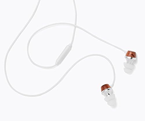 Elevate Your Sound Experience: Symphonized ALN Premium Wood Noise-Isolating In-Ear Headphones with Mic – Lightweight, Durable, and Compatible with All Devices (White)