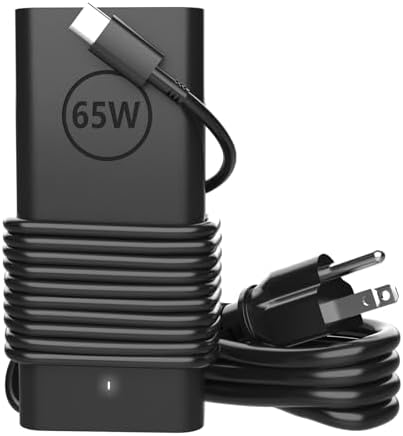 High-Performance 65 W USB-C Laptop Charger for Dell Devices – Fast Charging Compatibility for Latitude, XPS, and Chromebook Models – Versatile AC Power Adapter with Enhanced Efficiency – Perfect for Professionals and Students – Reliable and Durable Power Solution – 30-Day Money-Back Guarantee and 12-Month Warranty Included – Ideal for Dell Latitude 5540, 5550, 5420, 5450, XPS 13, and More – Universal Input Voltage 100-240 V – Streamlined Design for Easy Portability – Experience Seamless Power Delivery with Multiple Output Levels – Upgrade Your Charging Experience Today!