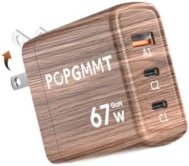 67 W Ga N Fast USB C Charger Block – 3-Port Compact Power Adapter for Universal Device Charging, PD 3.0 & PPS Support, Foldable Travel Charger for Mac Book Pro/Air, i Phone 16/15 Pro Max, Dell XPS, Galaxy S24/S23/S21 – Ultimate Speed & Compatibility