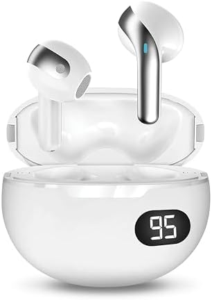 Gabba Goods Bliss Wireless Bluetooth Earbuds – Ultimate Ergonomic In-Ear Fit with Touch Controls for Seamless Audio Experience, 6-Hour Playtime & Built-in Mic for Crystal Clear Communication – Perfect for Travel, Gym, Home & Gaming Compatibility in Stylish Black Finish