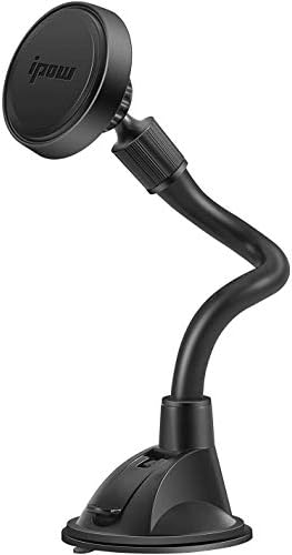 Ultimate IPOW Magnetic Car Phone Mount – Upgraded Alligator Clip Design for Unmatched Stability | Strong Magnet for i Phone 14, 13, 12 Pro Max & Samsung Galaxy | Universal Smartphone Compatibility | Effortless One-Handed Operation & Adjustable Vent Clip for Enhanced Viewing Experience