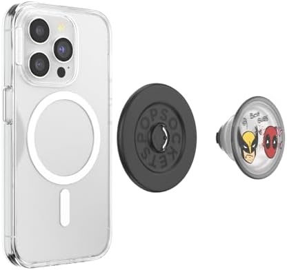 Marvel Captain America Mag Safe Pop Socket Grip – Secure Enamel Phone Holder with Kickstand, Wireless Charging Ready, Lightweight Design for Ultimate Usability and Marvel Fandom Style