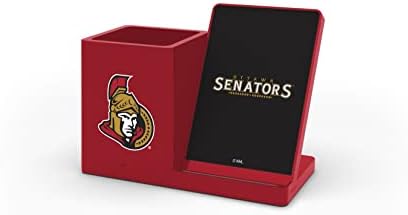 SOAR NHL Wireless Charging Station and Desk Organizer – Premium Qi Fast Charger with Team Logo for Sports Fans, Sleek Accessory Holder for a Tidy Workspace, Perfect for Phones and Essentials