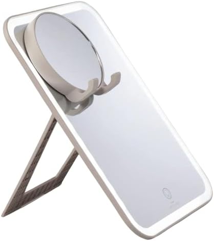 stylPro Glow and Behold Mirror with LED Lights | Magnetic 10x Magnifying Mirror | Touch Screen Button | Phone Holder | USB Charging | Adjustable Stand | Soft Luxury Travel Case | USB Charging Cable – Enhanced Compatibility and Speed