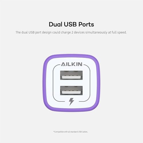 Ultimate AILKIN USB Multi-Port Charging Block – Rapid Charge Station for Home & Travel, Compact Wall Charger Cube with 4 USB Ports, Universal Compatibility for i Pad, i Phone, i Pod, Samsung, and More – Safe, Efficient Power Solution for Multiple Devices