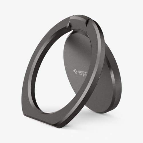 Spigen 360° Style Ring Grip – Versatile Phone Holder & Kickstand in Champagne Gold, Magnetic Car Mount Compatible, Durable Zinc Alloy & Stainless Steel for All Smartphones & Tablets