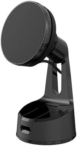 Revolutionize Your Drive with the Scosche Magic Mount Elite – Magnetic Wireless Charging Holder for i Phone 12-16, Featuring Fast USB-C Car Charger for Effortless Power and Secure Dashboard/Windshield Installation – Ultimate Compatibility with Mag Safe Technology
