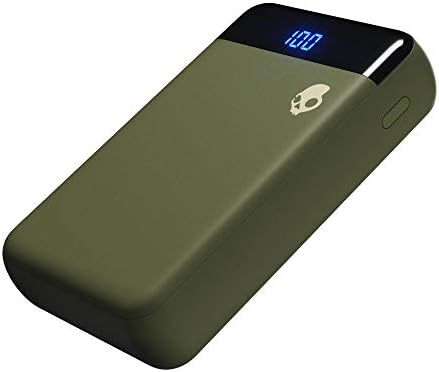 Skullcandy Stash Fuel 10,000 m Ah Ultra-Compact Fast Charging Power Bank – Lightweight Portable Charger for i Phone, Android & USB Devices in Stylish Olive – Reliable Travel Essential for Maximum Device Compatibility and Rapid Recharge