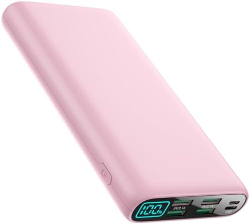 High-Capacity 38800 m Ah Portable Power Bank with LCD Display – Multi-Device Charger Featuring 5 USB Outputs and USB-C Connectivity for Fast Charging – Ideal for i Phone 16/15/14/13 Pro, Samsung Galaxy, Pixel, and Nexus – Ultimate On-the-Go Charging Solution in Blue