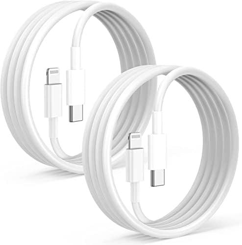Stylish 2-Pack Pink Fast Charger Cables for Apple i Phone 14 Pro Max – 6 ft MFi Certified USB Type C to Lightning Charging Cord for Rapid Power Boosts, Enhanced Compatibility with i Phone 14/13/12 Pro Models, Flexible Length for Home & Office Use, Durable Design for Ultimate Reliability