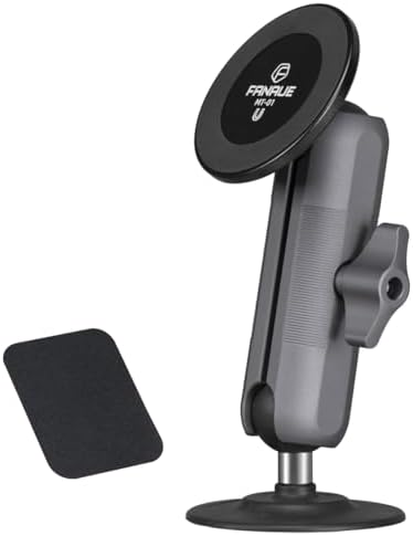 FANAUE SC-03 T9 Magnetic Car Mount for RAM B Size Ball Head – Ultimate Smartphone Dashboard & Windshield Holder for 4.7-7.5 Inch Devices – Unmatched Stability, 360-Degree Flexibility, and Instant Access for Enhanced Driving Safety