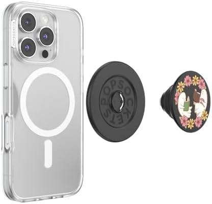 Mag Safe-Compatible Pop Socket Phone Grip & Stand – “Curled Up with a Good Book” – Secure Magnetic Hold for Hands-Free Viewing, Effortless Wireless Charging, Lightweight Portable Design, Ideal for Streaming & Reading