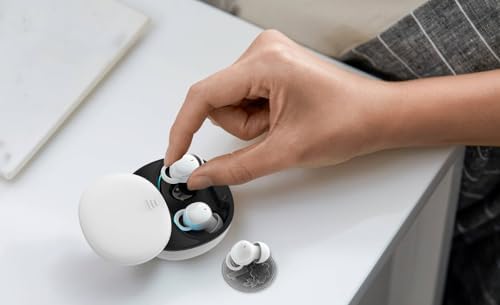 Ultra-Comfort Bluetooth 5.3 Sleep Earbuds – Discreet Mini Wireless Headphones for Side Sleepers and Active Lifestyles – Exceptional Sound Quality with Noise Isolation – Ergonomic In-Ear Design for Sleepless Nights and Workouts – Long Battery Life in Sleek White Finish