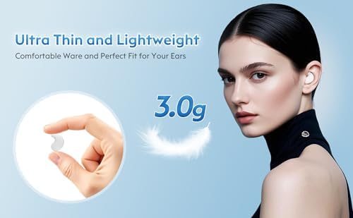 Revolutionary Flat-Fit Wireless Sleep Earbuds for Side Sleepers – Exceptional Comfort Meets Long Battery Life & Water-Resistant Durability for Uninterrupted Sound During Sleep, Sports, and Running (Black) – Perfect for Relaxation and Active Lifestyles