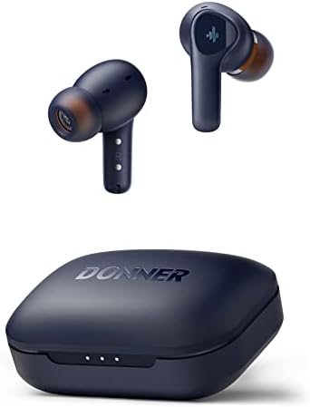 Donner Dobuds ONE Wireless Earbuds – Advanced Bluetooth 5.2 Noise Cancelling Earphones with 4-Mic Clarity, Custom EQ Sound Tuning App, 32-Hour Battery Life & Fast Charging – Optimal for Unmatched Audio Clarity and Everyday Convenience