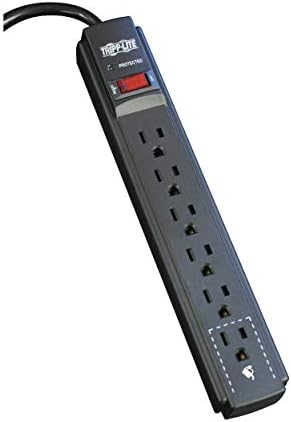 Tripp Lite 6-Outlet Surge Protector Power Strip with 6 ft Cord – 900 Joules of Protection for Home Office & Entertainment Systems, Versatile Connectivity, and Enhanced Safety Features