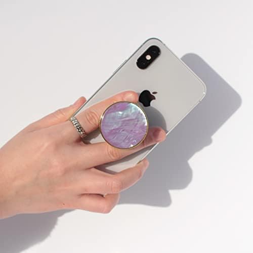 Seashell-Inspired Phone Grip Stand – Stylish Blue-Green Collapsible Holder for Smartphones and Tablets – Ultimate Stability and Hands-Free Viewing Solution – Perfect Gift for Tech Enthusiasts and Trendsetters