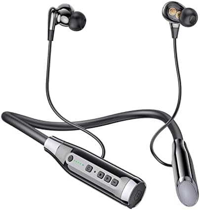Ultimate Bluetooth Neckband Headphones with 100-Hour Playtime – Waterproof Wireless Earbuds Featuring Heavy Bass Noise Reduction and Built-in Microphone for Seamless Hands-Free Calling – Perfect for Workouts and All-Day Comfort – Enhanced Device Compatibility for Unmatched Audio Experience