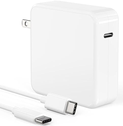 High-Efficiency 100 W USB-C Mac Book Pro Charger – Ultra-Fast Power Adapter for 16, 15, 14, 13 Inch Models with 6.7 ft Cable – Universal Compatibility for Laptops & Smartphones – Portable Travel Charger with Foldable Plug and Cool-Green LED Indicator – Ideal for Rapid Charging on the Go